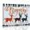 Christmas Reindeer Canvas Wall Art, Black White Red, 1