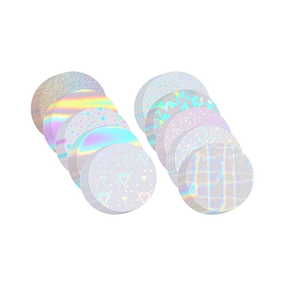300 Pcs 58Mm Badge Maker Holographic Films, 10 Styles, Compatible With 2.25 Inch Button Machines 6031146276572