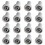 16PCS Dishwasher Basket Wheel for AEG,  Dishwasher with 25mm Roller 1