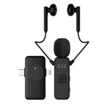 5.1 Lavalier Audio Receiver+3.5MM AUX Earphones Set with Mic Noice Reduction Game/Music/Call Stereo Adapter