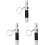 3Pcs Lightweight Survival Whistles with Compass Flashlight for Camping 4