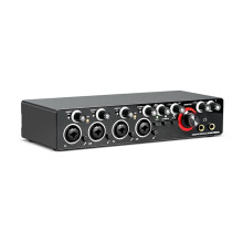 4-Kanaals Interface Geluidsrecorder Opnamestudio Volumeregelaar met Opnamegeluidskaart voor Opname van Zang