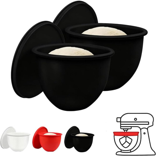 2-Pack Silicone Blender Bowl Liners for 5-Qt Mixers