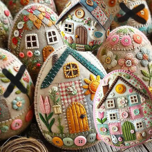 Easter Embroidery DIY Kit for Holiday Decor, Parent-Child Craft & Home Creative Projects