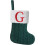 Mini Knit Christmas Stocking with Initial, 8.5 inch 1
