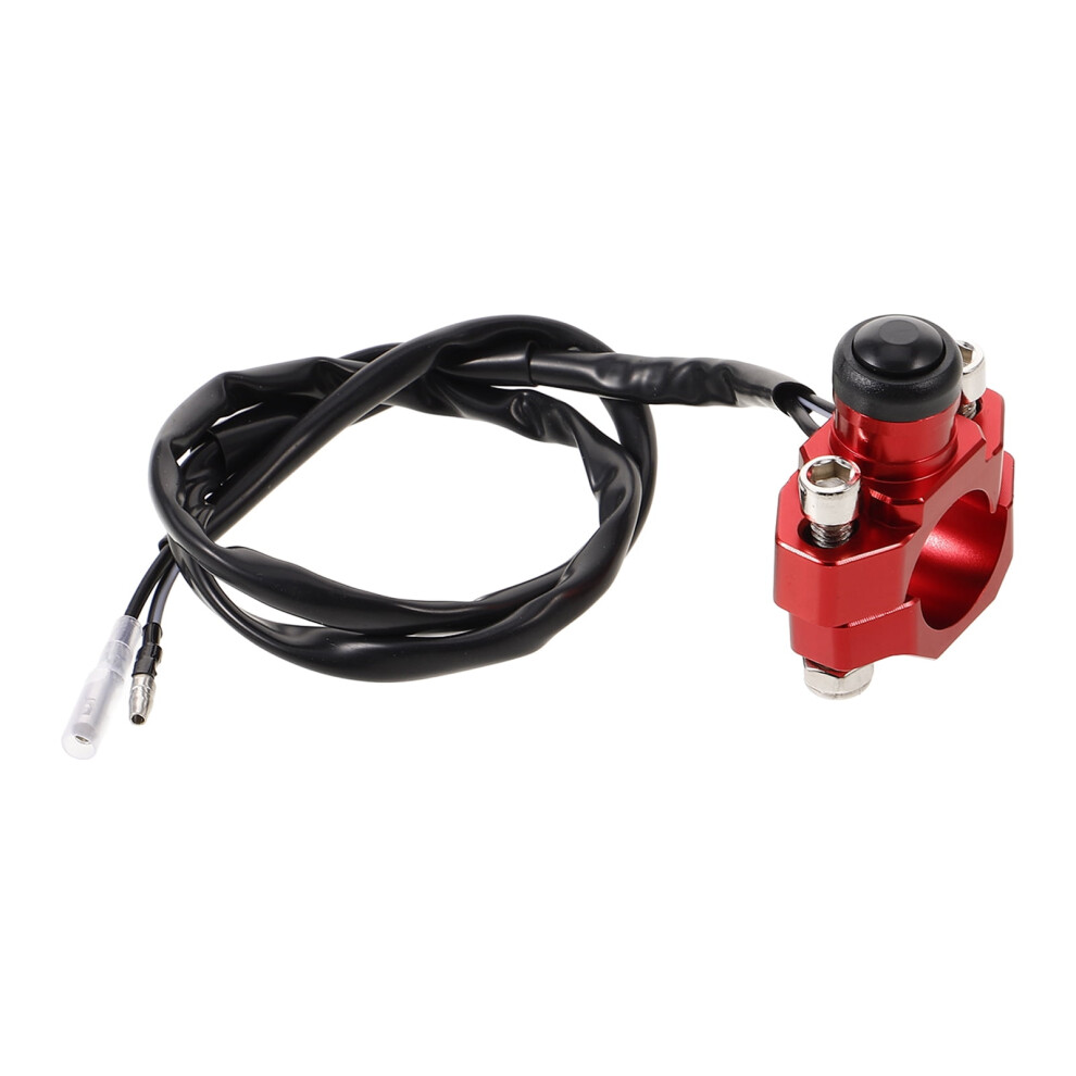 Ignition Switch Motorcycle Start Switch Motorcycle Starter Button Dirt Bike Start Button Motorcycle Buttons Red 9399596050348