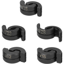 5 Pieces Press Jaws V Contour, V12/15/18/22/28 mm Contour for Crimping Pliers Copper Pipe