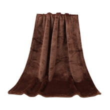 Couverture polaire 1 pièce – Pluie en microfibre ultra-douce et moelleuse pour canapé/lit, 50 x 70 cm, marron, chaleur toutes saisons