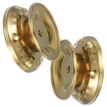 Gold Stainless Steel Candle Holder with Wide Base