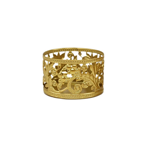 Gold Iron Geometric Candlestick Holder 1 Pack