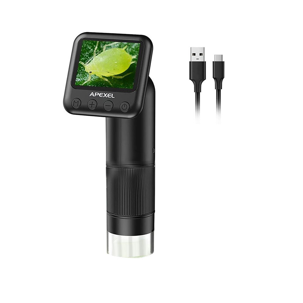 Apexel Handheld Digital Microscope With 2 Inch Lcd Screen, 800X Pocket Portable Microscope Electronic Magnifier Camera For Kids 6033906224397