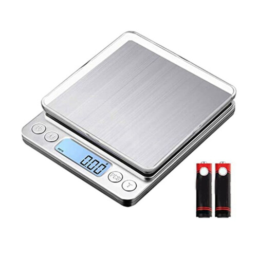Small Kitchen Scale 3Kg/0.01G,  High Accuracy Cooking Scale, Pocket Scale with LCD Display