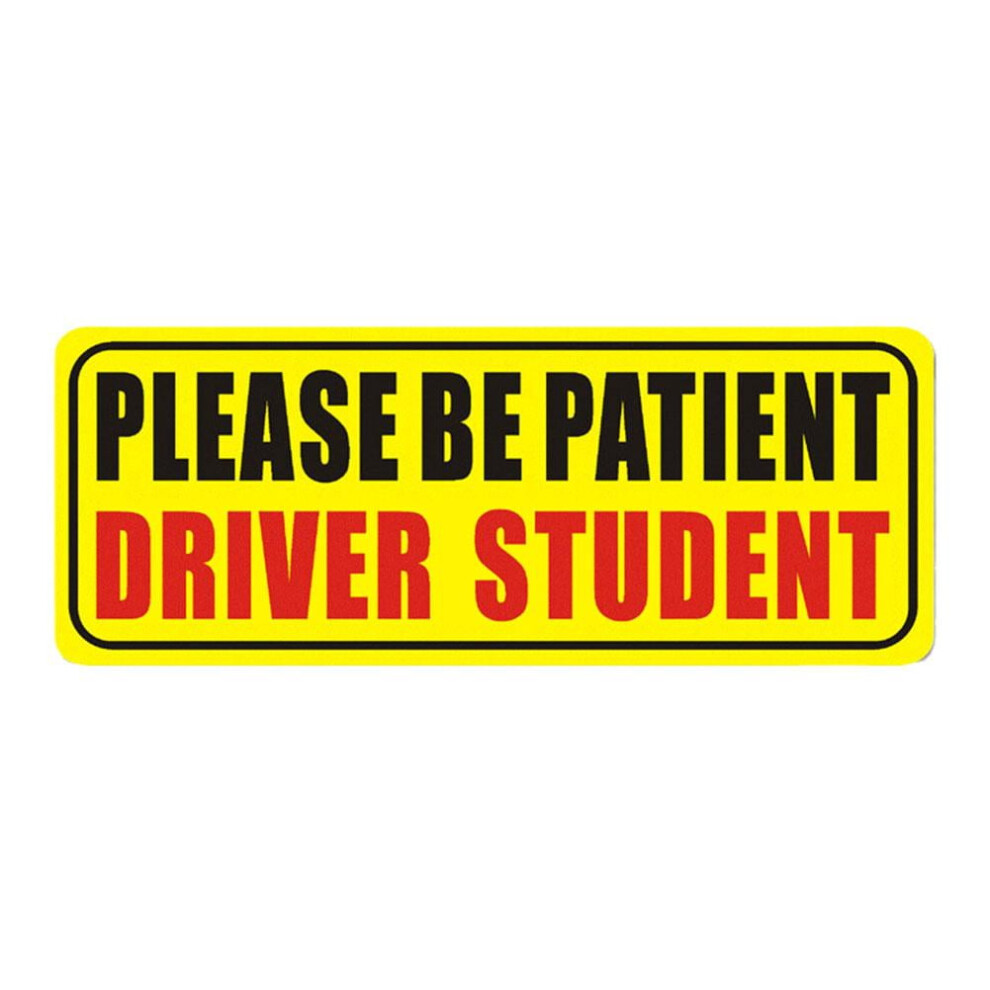 Car Bumper Sticker Decal Student Driver Magnet Car Signs Please Be Patient P8 P1z1 9085618838048