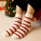 Christmas Stocking Plush Fleece Multicolor 1pc 1