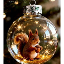 Wildlife Crystal Ornament Set – 5pcs Glass Tree Decor