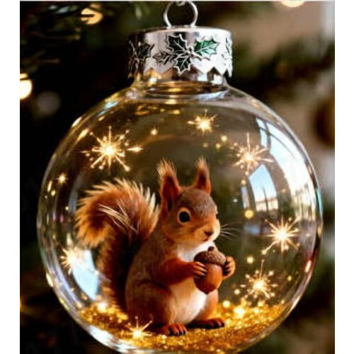Wildlife Crystal Ornament Set – 5pcs Glass Tree Decor
