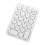 Wireless Number Pad  Numeric Keypad Round Keycaps Numpad 22 Keys Rechargeable Number Keyboard(White) 1