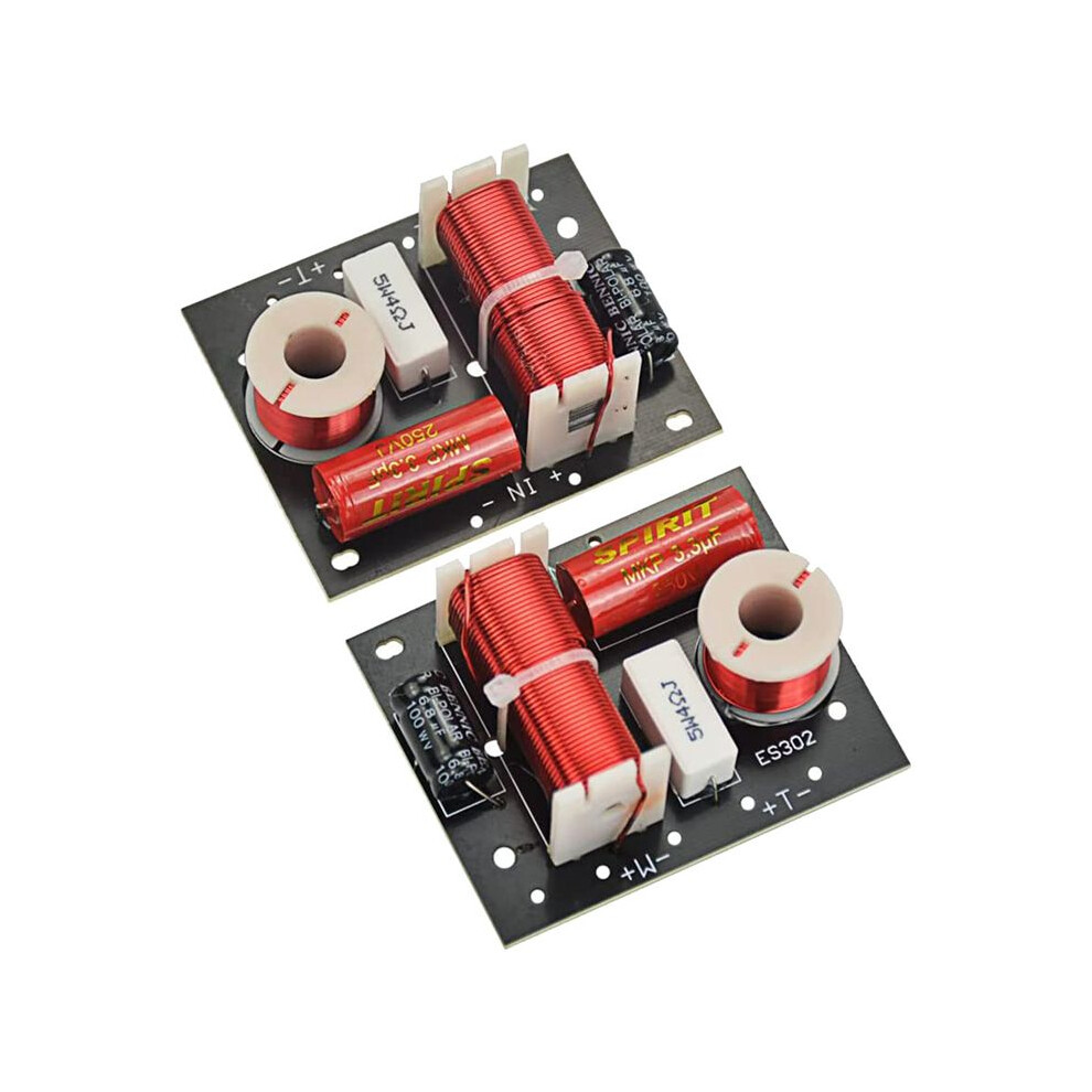 2Pcs Speaker Crossover Speaker Frequency Divider Board Treble Bass Audio Crossover Filters Frequency Distributor 6133053027572