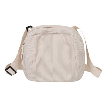 Women's Soft Corduroy Crossbody Bag Large Capacity Lightweight Casual Outdoor Commuting Shoulder Bag with Adjustable Strap