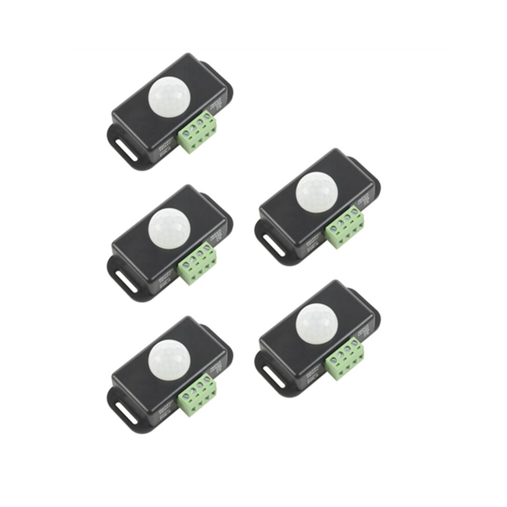 5Pcs 12 24V 8A Automatic Adjustable Pir Motion Sensor Ir Infrared Detector Light Module For Led Strip 6031329036146