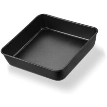 Quadratische Antihaft-Backform, 20 x 20 cm, schwarz, 5 cm tief