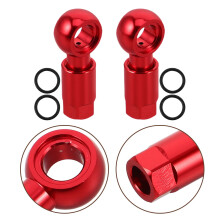Red Aluminum Alloy Hydraulic Disc Brake Hose Olive Connector for Bikes,, Quick Installation, 2pcs Set