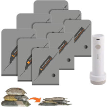 USB-wiederaufladbare Vakuumkompressionsbeutel (9 Stück) – Ultrakompakt, leicht, kabelloses Reiseset, wiederverwendbar, kompatibel mit elektrischen