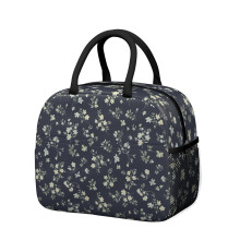 Boîte à lunch isotherme à motif floral pour femme – Étanche, portable pour le travail, la plage, les voyages, les pique-niques et le camping