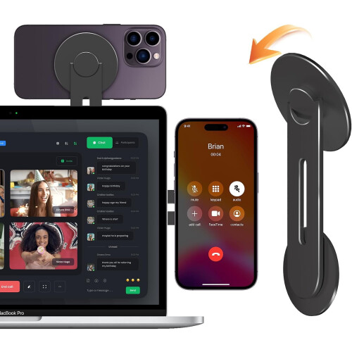 Magnetic Laptop Phone Holder for iPhone & Android