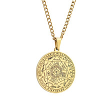 Seals Of Seven Archangels Necklace Michael Pendant Men Angels Sigil Amulet Protect Necklaces For Men Women Jewelry
