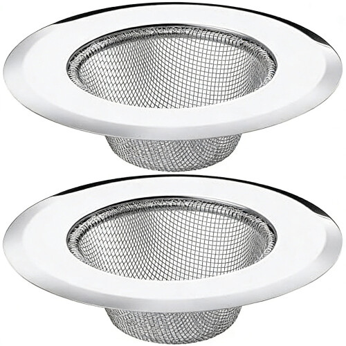 Rustfritt stål vaskfilter 4,5 tommer diameter sett med 2