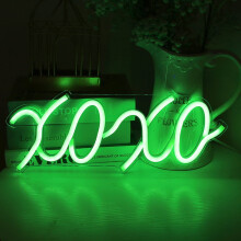 Neon Sign LED Neon Lights Sign USB Operated Neon Night Light XOXO Neon Lights for Bedroom Neon Wall Art Decorative Lights for Party Wedding Birthday