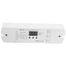 AC100V - 240V 288W 2CH Triac DMX LED Dimmer, Dual Channel Output Silicon DMX512 Led Controller Display Digitale S1-D