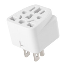Adaptador de Plugue de Viagem Dos EUA UE/Reino Unido/AU/In/CN/JP/ÁSia/ItáLia/Brasil para EUA (Tipo B), Plugue de 3 Pinos Dos EUA, Conversor de