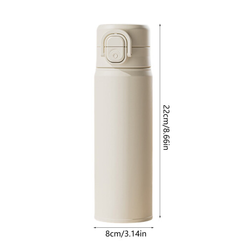 Θερμομονωτικό μπουκάλι κενού αέρος 500ml από ανοξείδωτο ατσάλι με κύπελλο για καφέ, 2