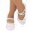 Damesballetschoenen van stretchcanvas met gesplitste zool, wit, maat 12 1