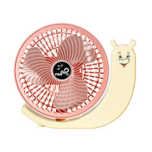 Ventilador de escritorio USB, mini ventilador de mesa con rotación de 360 y 3 velocidades, con forma de caracol, silencioso y pequeño, ideal para