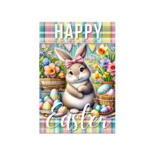 Easter Bunny Garden Flag Double-Sided 12x18 Inch