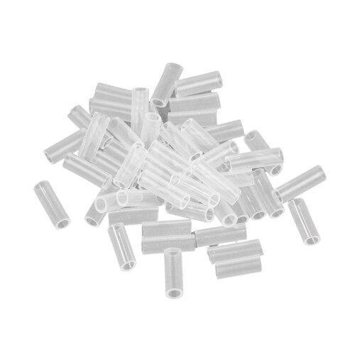 50 Peças de Capa Anti-Perda para Corrente de Contas DIY, Transparente, 1,5 cm/0,59 Polegadas, Capa Protetora para Chaveiro, para Evitar Queda de