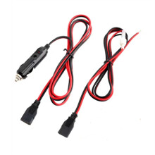 CB Radio Power Cord 3Pin Plug Cable 2-Wire with 12V 15A Radio Accessories Lighter for 880FM/PC78LTX GMRS Mobile Radio