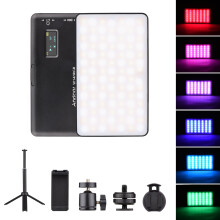 Λάμπα βίντεο LED CRI95 2500K–9000K με δυνατότητα ρύθμισης φωτεινότητας και σφαιρική