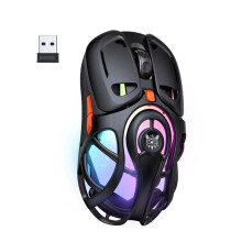 ONIKUMA DM02 Wireless Gaming Mouse Tri Model Hollowed-Out  Long Endurance 1000Hz Polling Rate Game Mouse Black