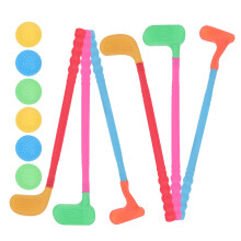 2 sets plastic golfclubs voor peuters en baby's