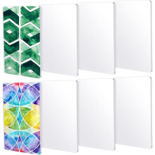 Confezione da 8 Piastre di Stampa Monotipo da 5 X 3 Pollici, Piastre di Stampa Riutilizzabili In Silicone per La Creazione di Biglietti e Scrapbooking