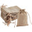 30 Pack Khaki Linen Drawstring Gift Bags 10 x 15 cm 1