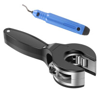 Ratcheting Tubing Cutter, 2 in 1 Copper Cutting Tool, 1/4in to 7/8in Hoses Tube Cutter for Copper, PVC and Metal Pipes