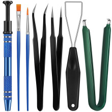 7 Pieces of Keyboard Lubricating Oil  Puller Kit IC Extractor  Puller Key for Removing Electronic Components