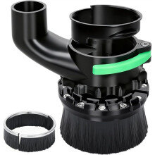 65mm & 69mm Diameter Dust Shoe for CNC Router Machine, Compatible, Dual Brush Lengths, Hose Diameter 38mm (1.5inch)
