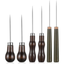6 Pcs Awl Tool Set, Leather Punch Stitching Marking Awls Tools for Hide Sewing, Marking, Crafts Wood, Shoe Repair