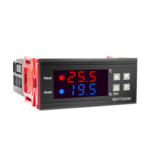 SHT2000 Temperatur Fuktighetsregulator Termostat Humidistat Inomhusbryggning Inkubator Termometer Hygrometer AC110-230V